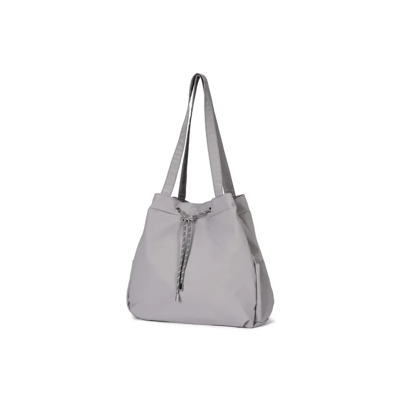 Dubaolu Fabric Shoulder Bag Medium Size Women's Black/Gray-9