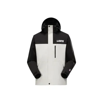 NFL Waterproof And Windproof Windbreaker Jacket Unisex White Black And White