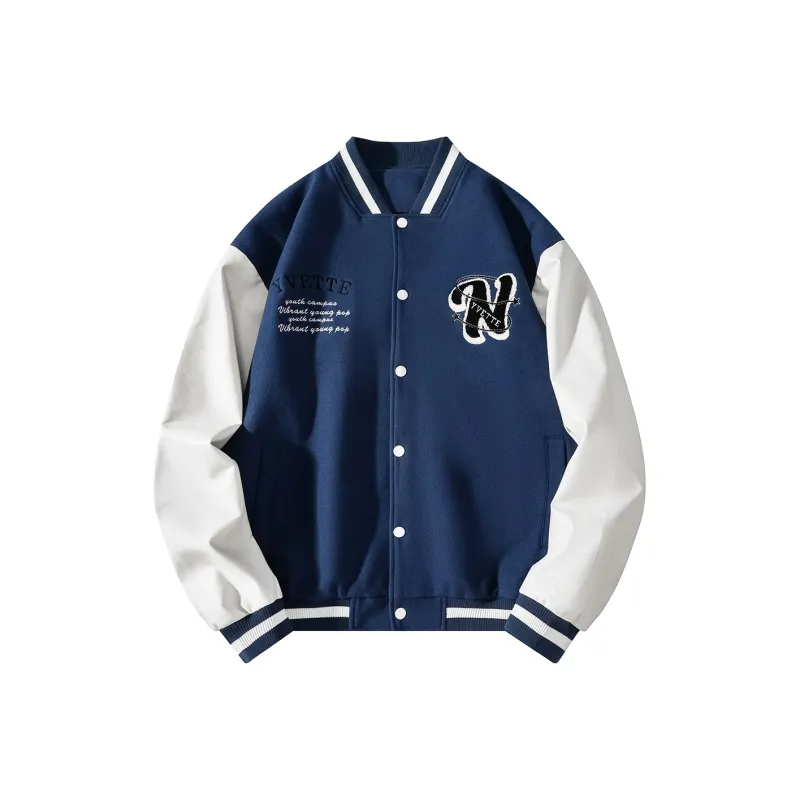 Yvette Thickened Baseball Jacket Spring Fall Unisex-5