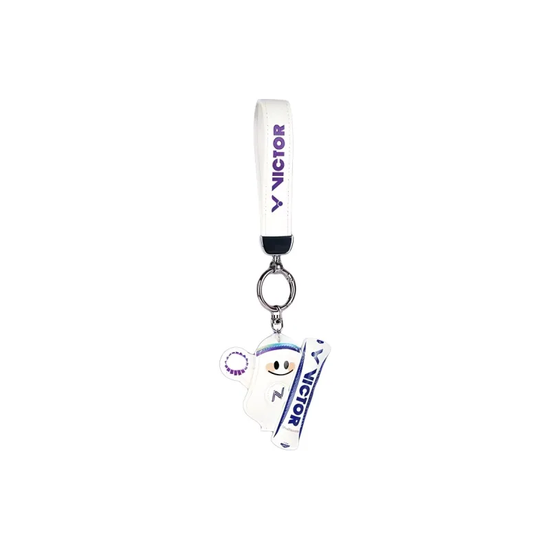 VICTOR Badminton Souvenirs White Unisex Keychain-1