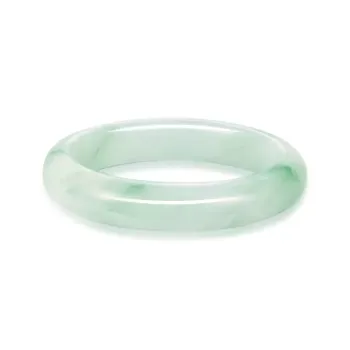 Artisan Lock Heart Jade Natural Tianshan Jade Bangles Women's