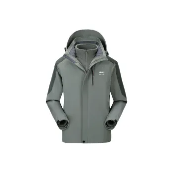 JEEP SPIRIT Waterproof And Windproof To Keep Warm Windbreaker Jacket Unisex
