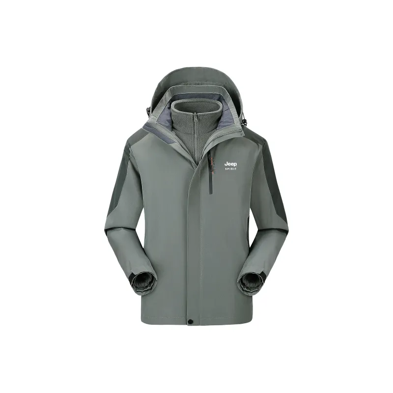 JEEP SPIRIT Waterproof And Windproof To Keep Warm Windbreaker Jacket Unisex-15