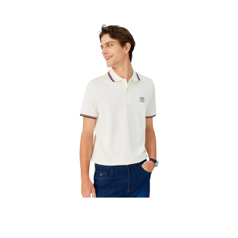 GOOD LUCK GLADIUS Polo Shirt Men's Raw White-0