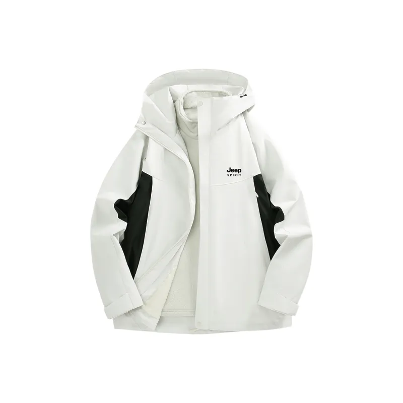 JEEP SPIRIT Outdoor Hiking Waterproof, Thermal, Water Repellent, Rainproof Windbreaker Jacket Unisex-4
