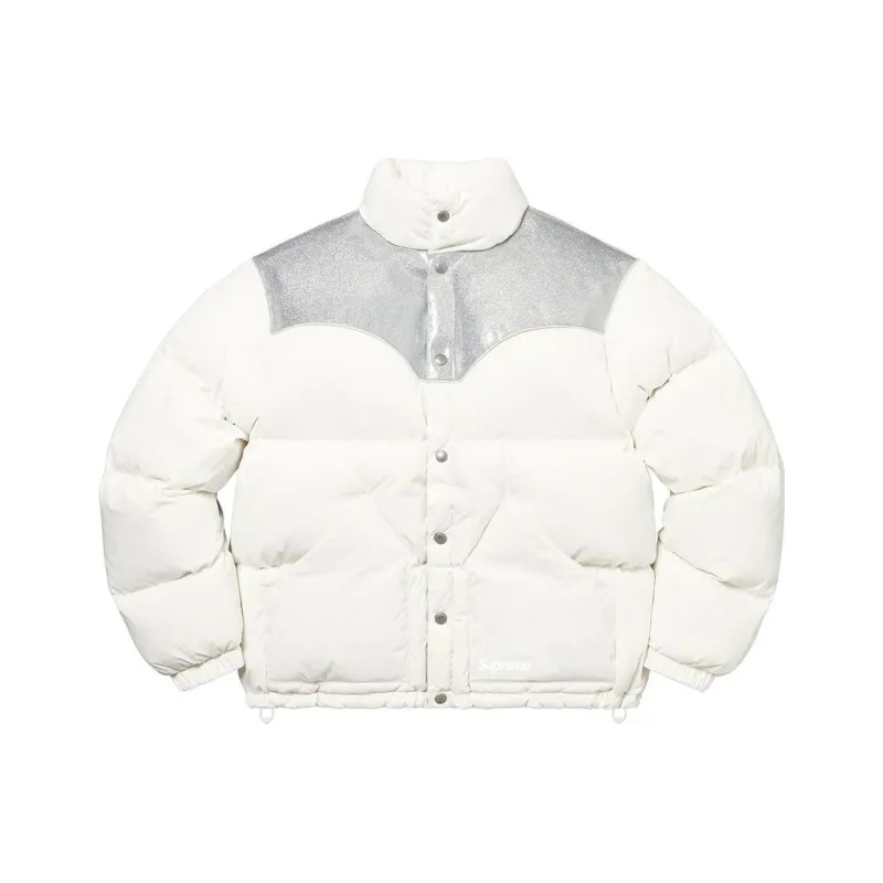 Supreme Glitter Yoke Down Puffer Jacket-0