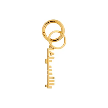 Balenciaga Brass Keychains Unisex Gold