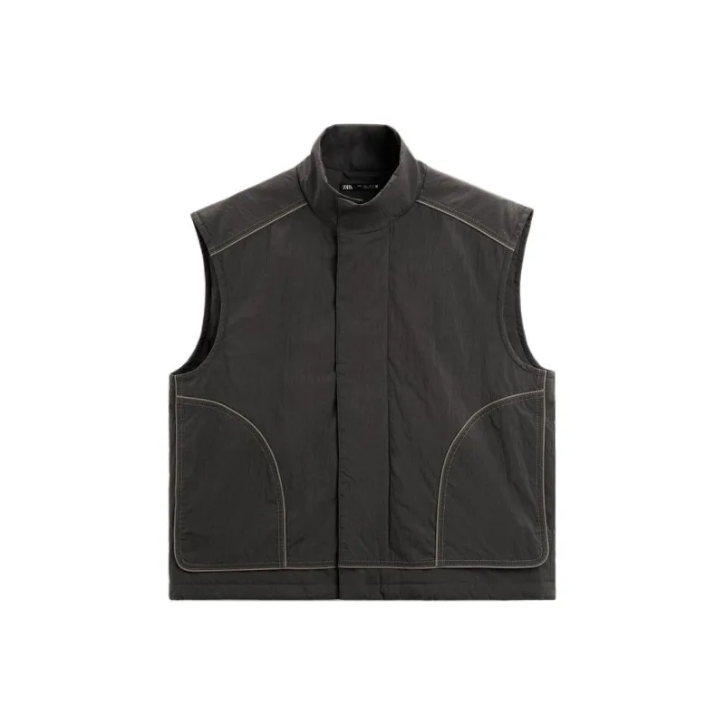 ZARA Vests Men Dark Gray-0