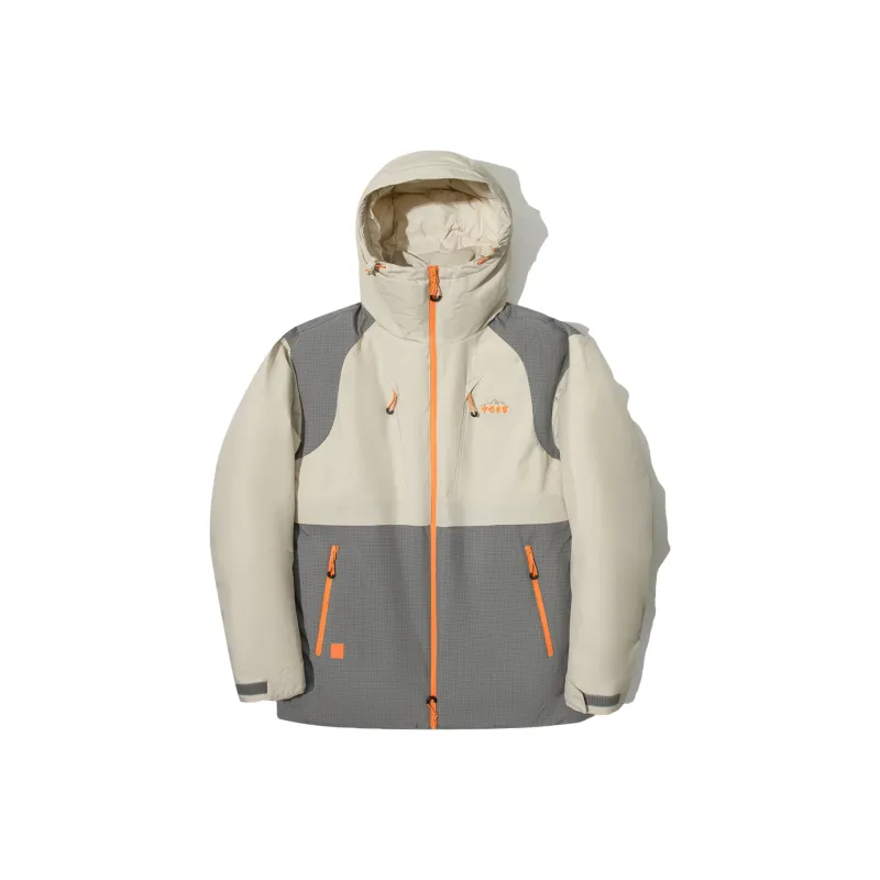 LiNing Down Jacket Unisex Oat Gray Shadow Gray-0