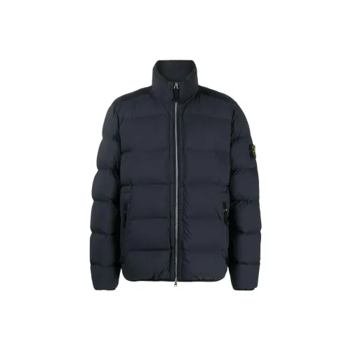 STONE ISLAND Down Jacket Coat Men's Blue