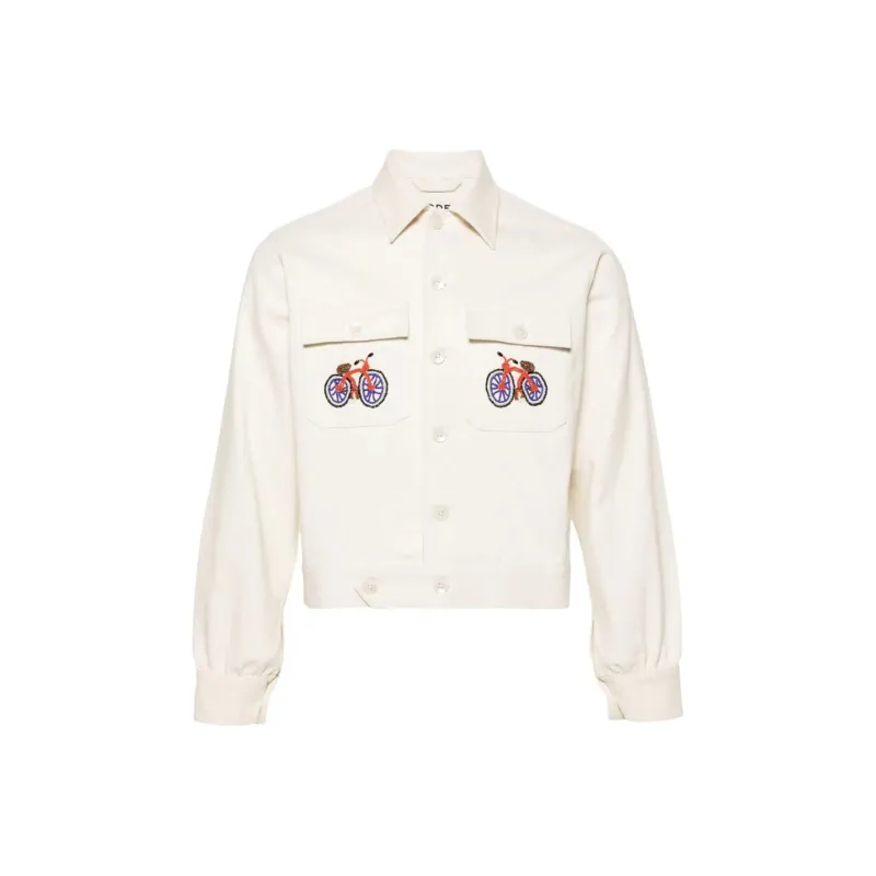 BODE Bicycle Beaded details Shirt Jacket-0