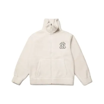 MLB Velvet Jackets Unisex White
