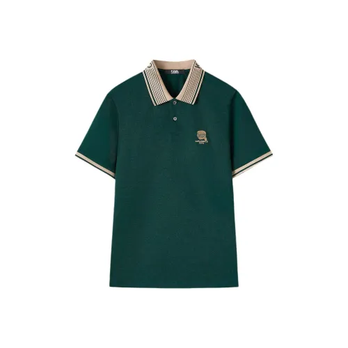 KARL LAGERFELD SS25 Polo Shirt Men's Green