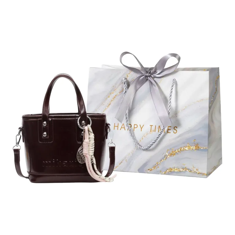 Miss Angel PU Shoulder Bag, Crossbody Bag, Handbag Women's Black/White/Pink-12