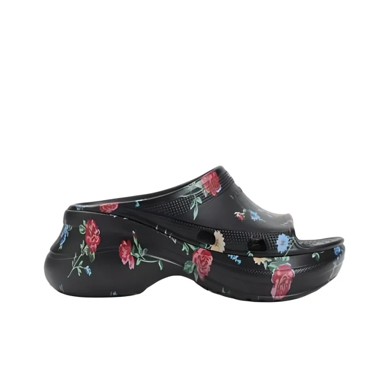 Balenciaga Slip Resistant Slide Slippers Women's Black-1