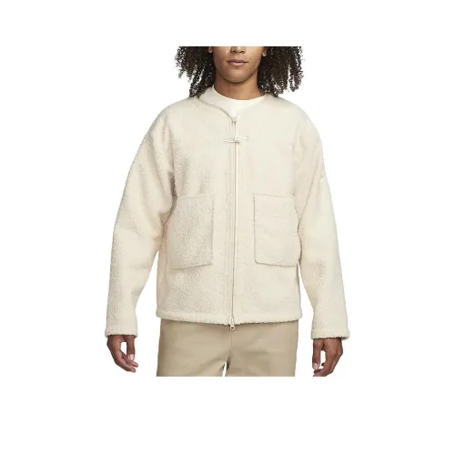 Nike SPORTSWEAR TECH PACK Velvet Jackets Men Beach White