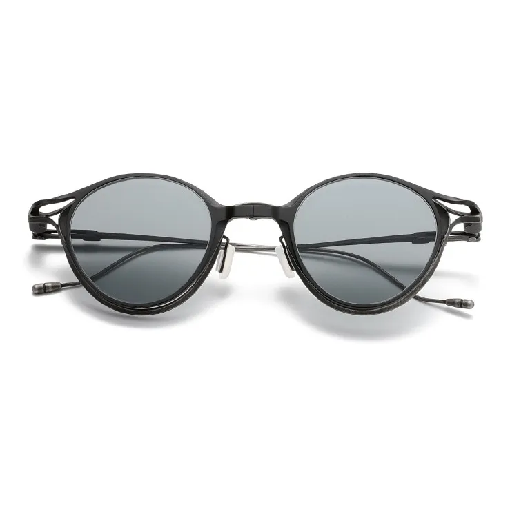 ROLLOTD Titanium Round Sunglasses Unisex-8