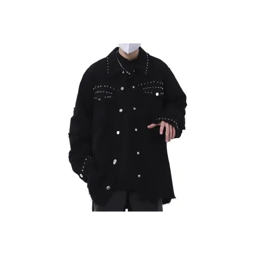 MGXEK Denim jacket Beach Unisex Black