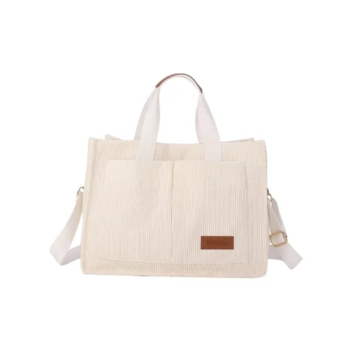 H YXIANG Corduroy Tote One Shoulder Handbag Unisex Multicolor