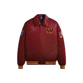 KITH X Nfl Commanders Satin Bomber Jacket
