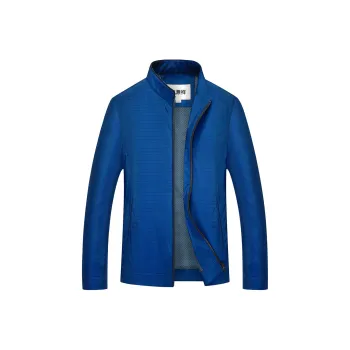 H-YXIANG Jackets Men Lake Blue