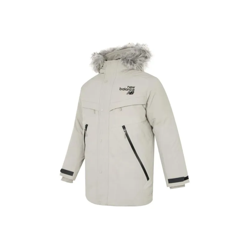 New Balance Down Jackets Men Gray-0