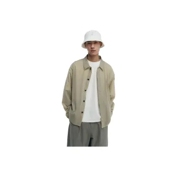 MIANXIANSHENG Jackets Coats Men's Light Khaki