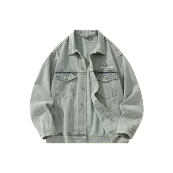SESAME STREET Denim Jacket Unisex Vintage Blue