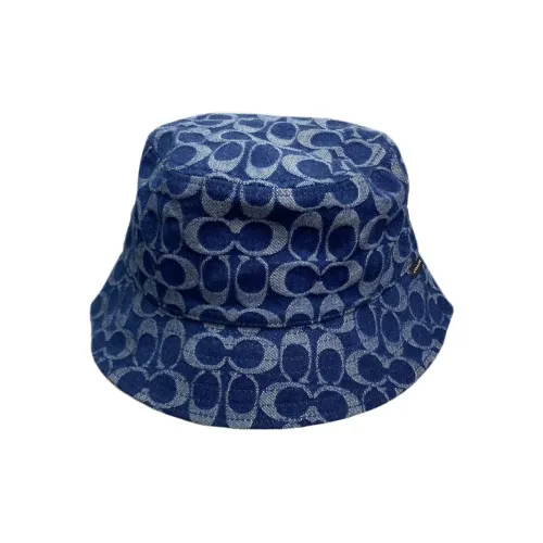 COACH Cotton Bucket Hats Women's Blue