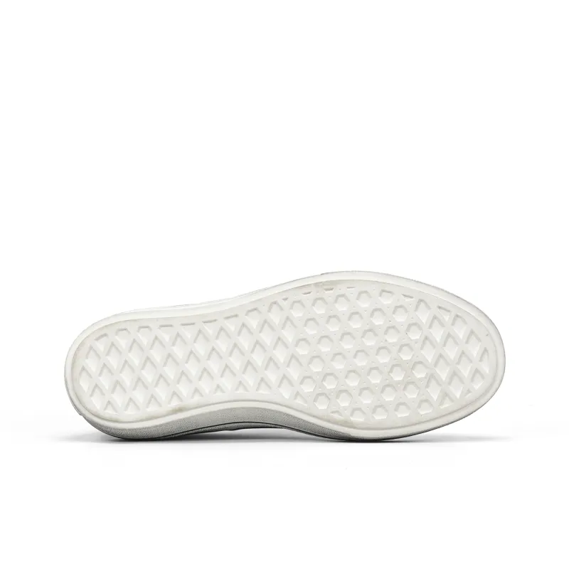 CROOKED CARD Slip Resistant Height Increasing Abrasion Resistant Low Top Skateboard Shoes Women's-6