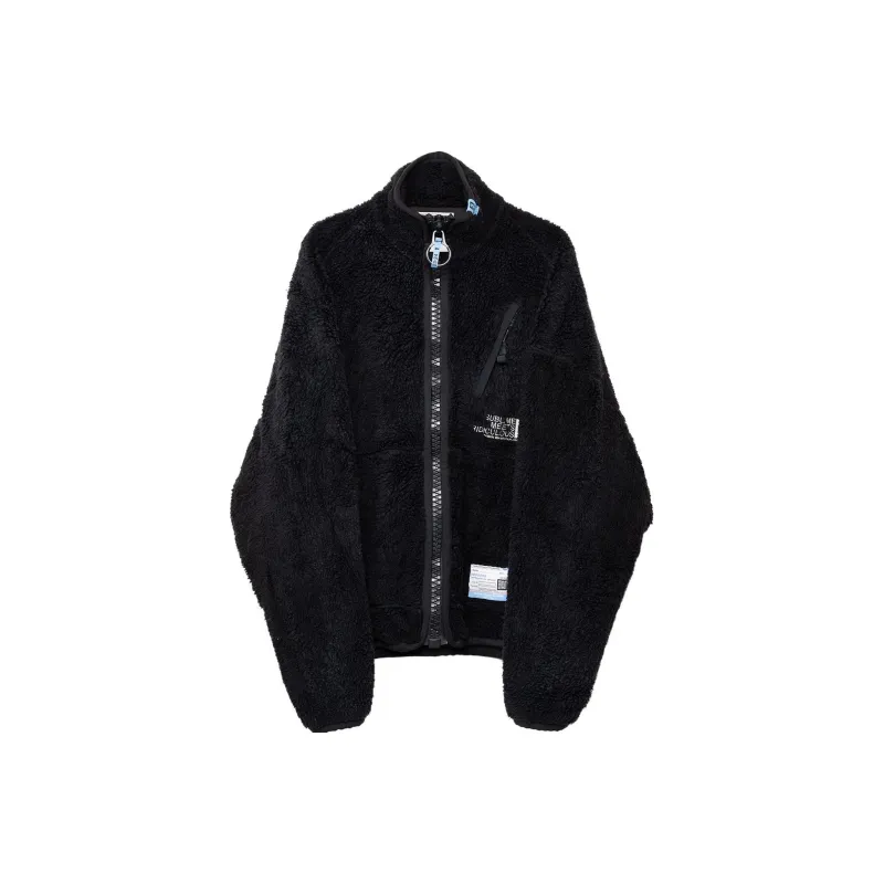 Maison Mihara Yasuhiro Logo Embroidered Zipped Fleece Jacket-0