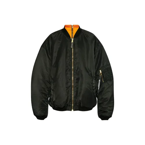 Vetements Zipped Oversized Reversible Bomber Jacket