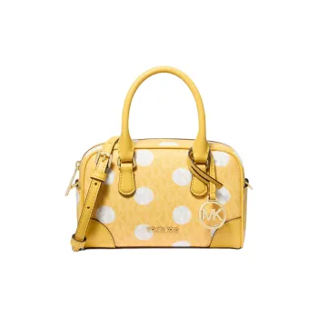 MICHAEL KORS Artificial Leather Shoulder Bag, Crossbody Bag, Handbag Extra Small Women's Chrysanthemum Yellow & White