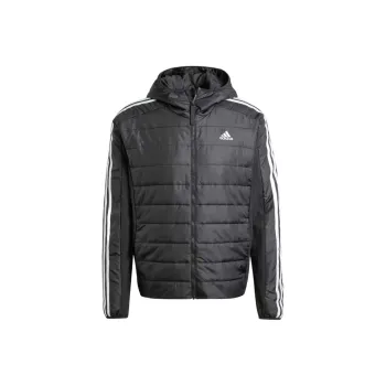 Adidas Free Shipping With AdiClub Essentials 3-Stripes Insulated Hooded Hybrid Jacket