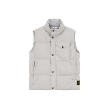 STONE ISLAND Vests Men Gray