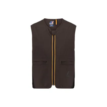 K-WAY LE VRAI 2.1 AMIABLE LARZAC SOEUR Vest Unisex Dark Brown