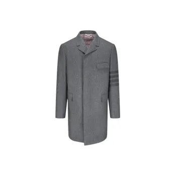 THOM BROWNE Tonal 4 Bar Chesterfield Overcoat
