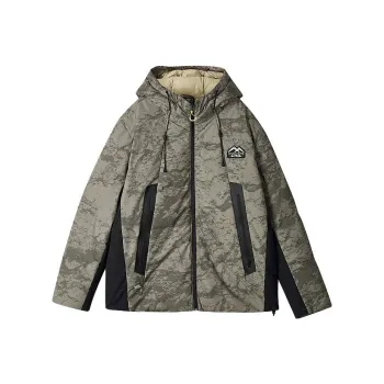 Skechers Sports Life Collection Down Jackets Men Light Khaki Camouflage