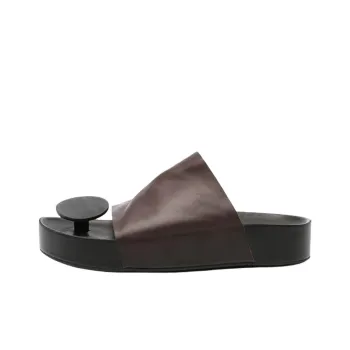 UMA WANG Slide Slippers Women's Chocolate