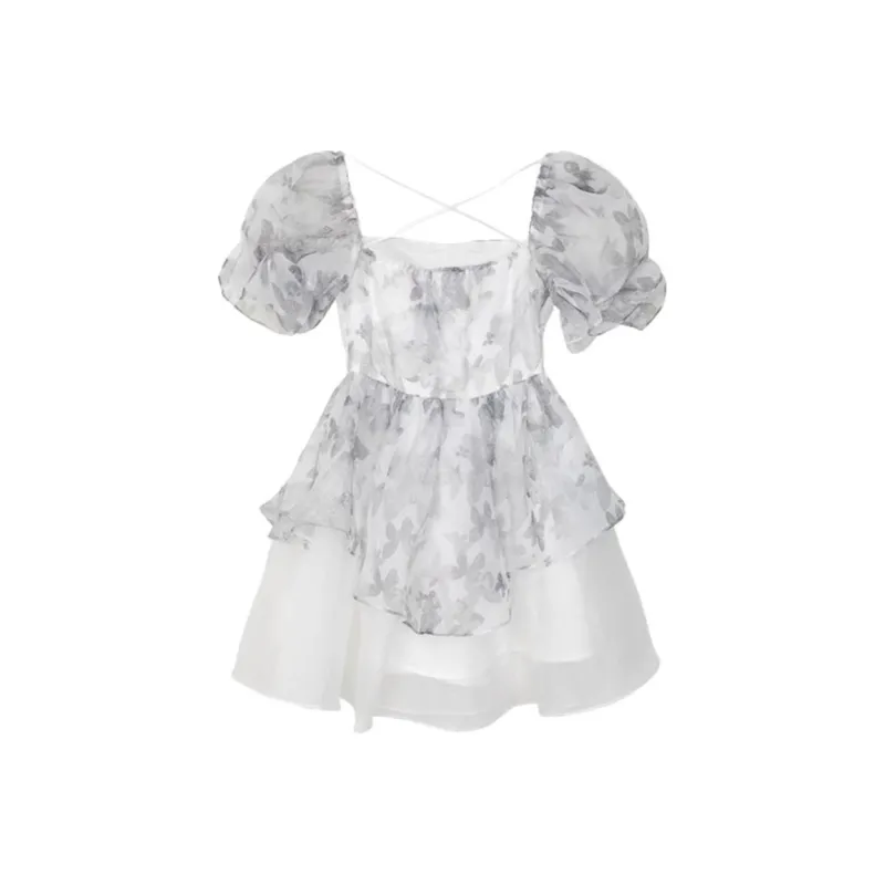 Mu Xiao Xin Short Sleeved Dress Women's Image Color-4