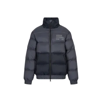 ARMANI EXCHANGEAE FW22 Down Jacket Men's Gray Blue