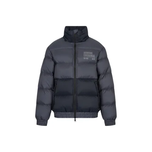 ARMANI EXCHANGEAE FW22 Down Jacket Men's Gray Blue