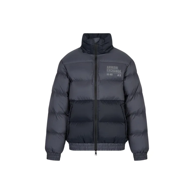 ARMANI EXCHANGEAE FW22 Down Jacket Men's Gray Blue-0