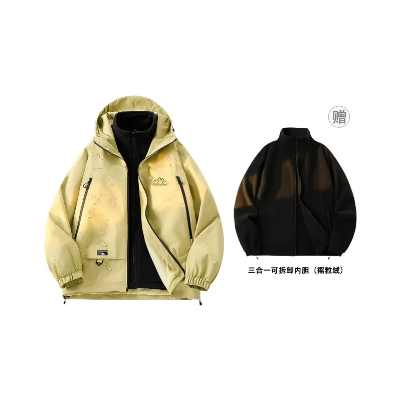 ROBINHOOD Waterproof And Windproof To Keep Warm Windbreaker Jacket Unisex Black-9