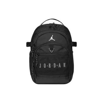 Jordan Polyester Backpack Unisex Black/Light Ivory White