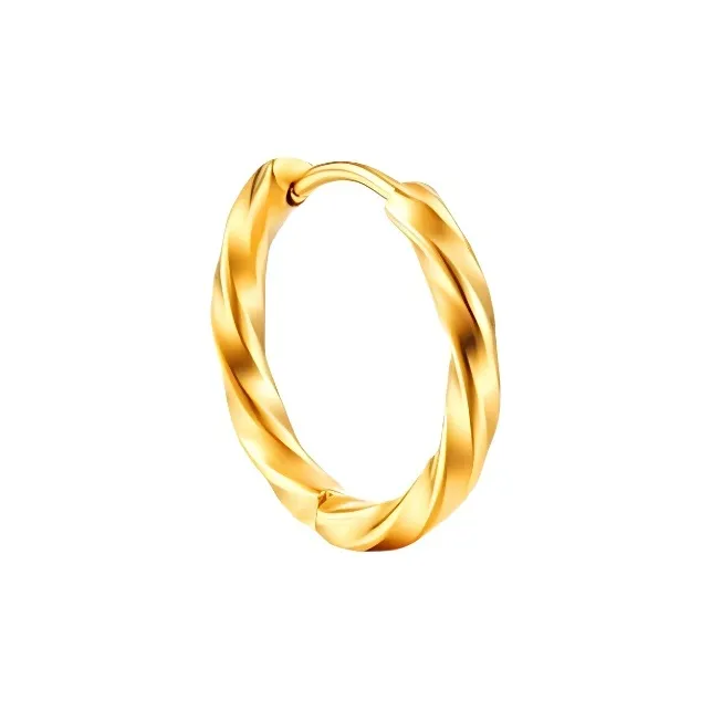 GUDUD Stainless Steel Earrings Unisex Gold/Silver-7