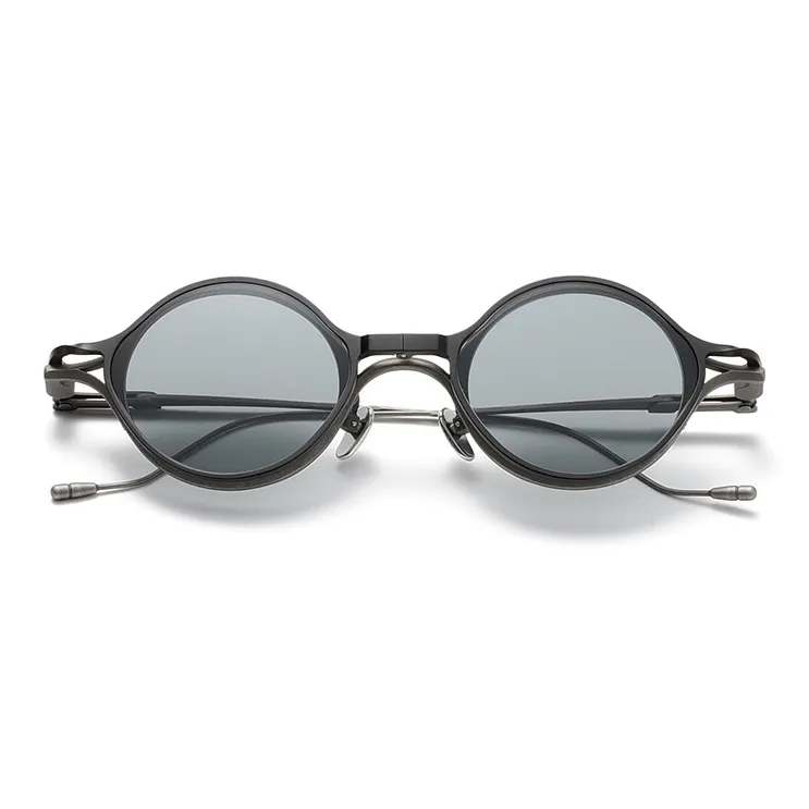 ROLLOTD Titanium Round Sunglasses Unisex-7