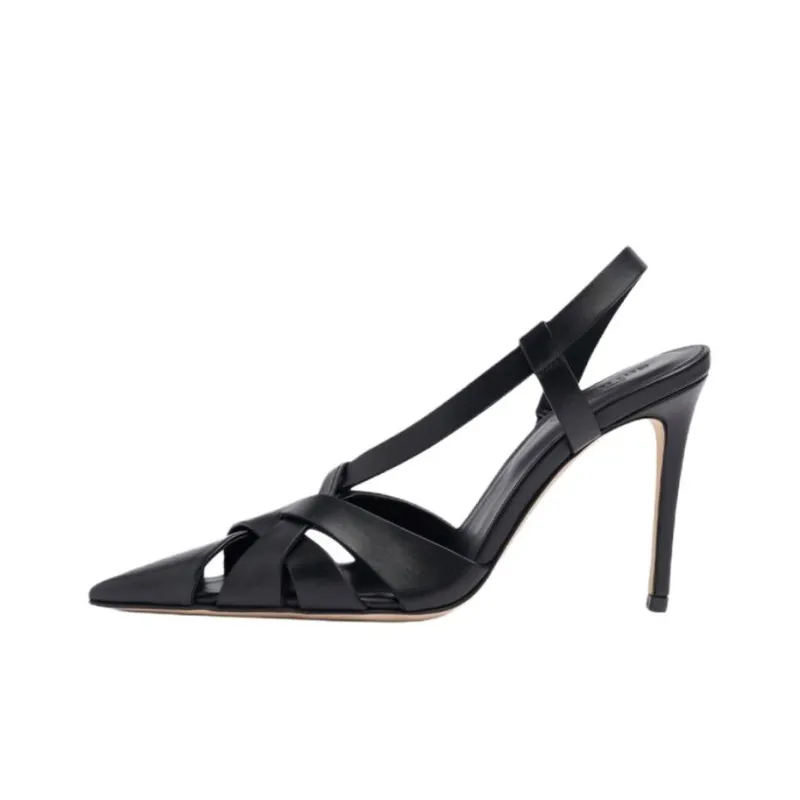SCAROSSO 85mm Athena Strappy Pumps-0
