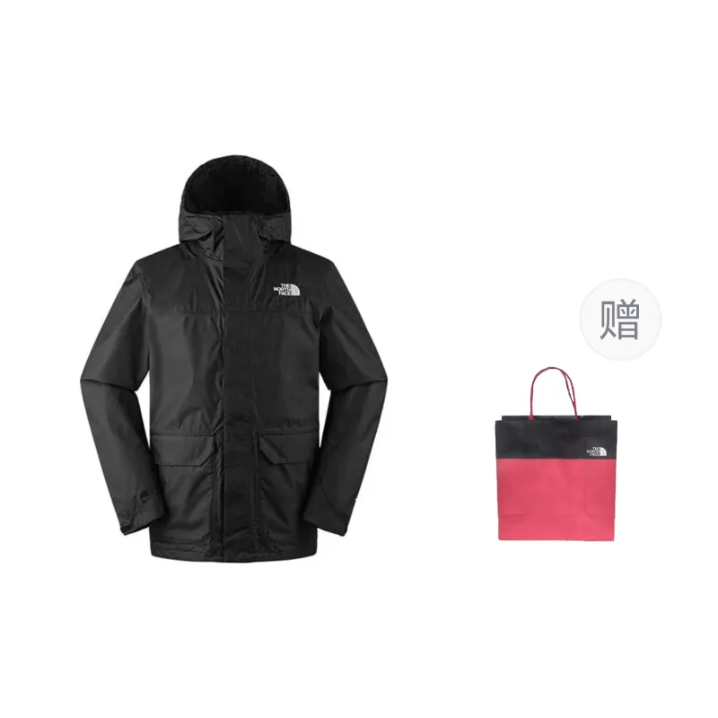 THE NORTH FACE City Outdoor Collection Waterproof And Windproof Windbreaker Jacket Men's Black-0