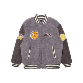 New Era Velvet feel Coat Unisex Dark Gray